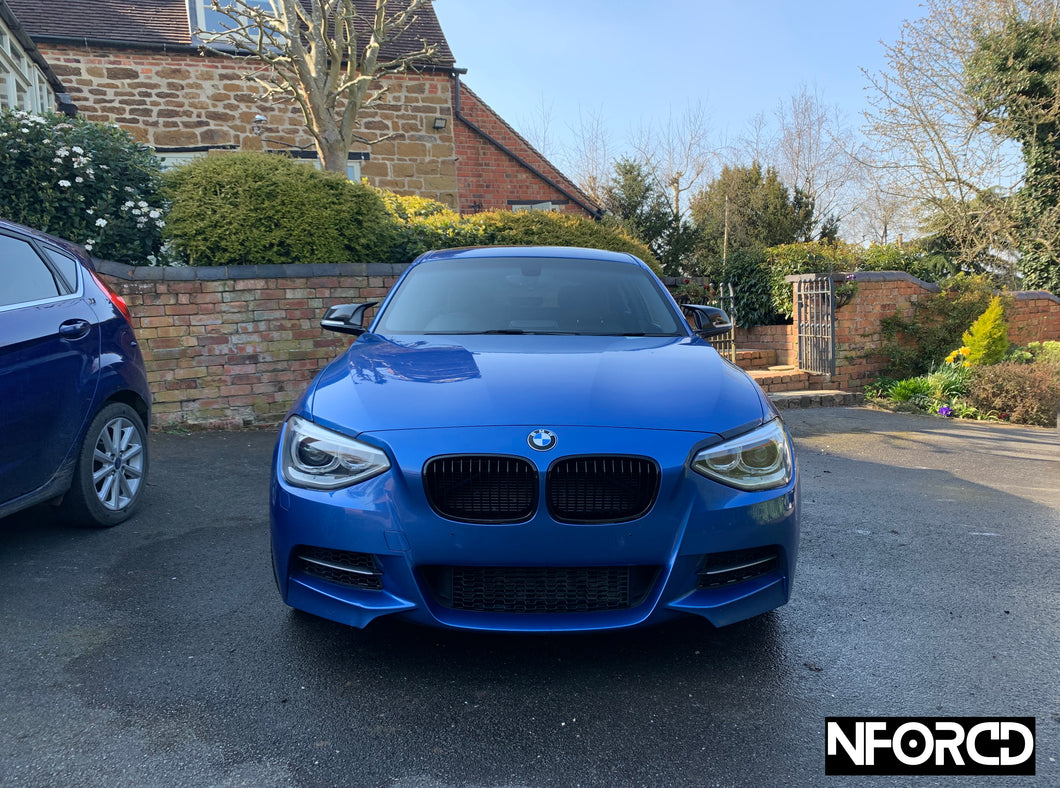 Black Front Grills BMW 1 Series Pre LCI