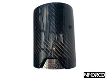 Load image into Gallery viewer, BMW M Performance Exhaust tips Carbon Fiber - Silver
