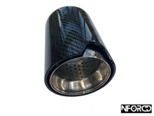 Load image into Gallery viewer, BMW M Performance Exhaust tips Carbon Fiber - Silver
