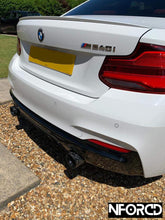 Load image into Gallery viewer, BMW REAR DIFFUSER for F22 F23 M SPORT M235 DUEL TIP EXHAUST GLOSS BLACK
