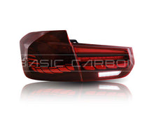 Load image into Gallery viewer, Basic Carbon BMW F30 F35 F80 GTS Style LED Tail Lights (Inc. 330i, 335i, 340i &amp; M3)
