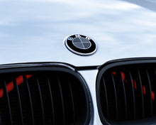 Load image into Gallery viewer, Black Carbon and Dark Grey Badge Emblem Over lays BMW
