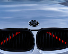 Load image into Gallery viewer, Black Carbon and Dark Grey Badge Emblem Over lays BMW
