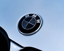 Load image into Gallery viewer, Black Carbon and Dark Grey Badge Emblem Over lays BMW
