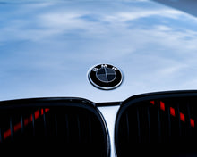 Load image into Gallery viewer, Black Carbon and Dark Grey Badge Emblem Over lays BMW
