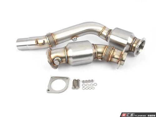 Turner Motorsport High Flow Catted Downpipes - M3/M4 F8X