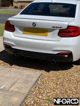 Load image into Gallery viewer, BMW REAR DIFFUSER for F22 F23 M SPORT M235 DUEL TIP EXHAUST GLOSS BLACK
