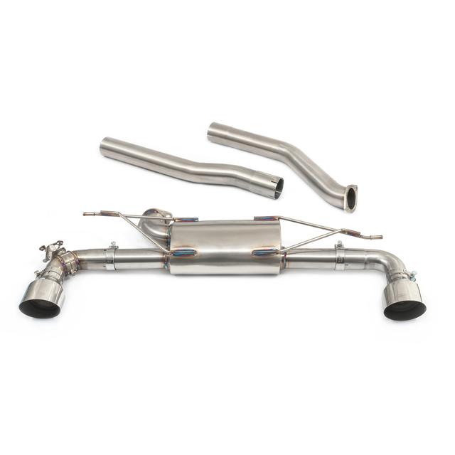 Cobra Sport BMW 1 Series F40 128ti (2020+) GPF-Back Performance Exhaust - Valved or Non-Valved, 3-Inch Pipework, Rear Box Delete Option, 4-Inch Tailpipes