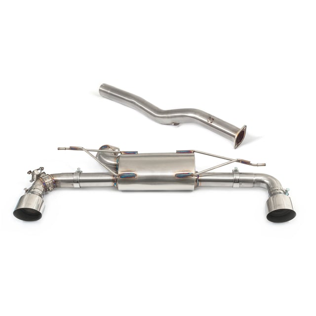 Cobra Sport BMW 1 Series F40 M135i xDrive (M135ix) GPF/PPF Back Performance Exhaust - Valved or Non-Valved, 3in 76.2mm, 4in/4.5in Chrome or Carbon Tips