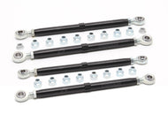 Dinan Rear Suspension Link Kit - Adjustable Rear Toe Links/Arms & Front Trailing Links for BMW F87 M2, F80 M3, F82/F83 M4 (F8X) | Billet Aluminium, Spherical Rod Ends