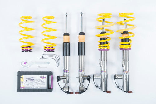 KW DDC Plug & Play Coilovers for BMW 3 Series F30/F31 Saloon/Touring (2012+) 2WD/RWD with EDC - Height Adjustable - Front 40-65mm, Rear 30-60mm - Max Front Axle 951-1090 kg