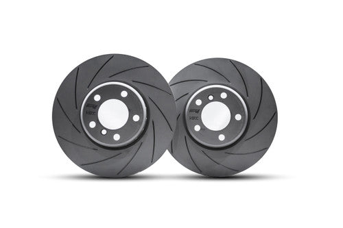 Front 340mm Grooved 2 piece Performance M/VBT Brake Discs - M140i/M135i and F2x with Msport brakes