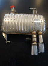 Load image into Gallery viewer, Genuine OEM BMW Performance Exhaust Rear Silencer/Muffler Back Box for 3 Series E92 E93 330i (N52 N53) - Stainless Steel Twin 80mm Tips - PN 18102208791
