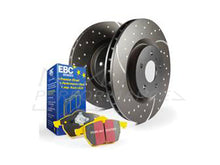 Load image into Gallery viewer, EBC Audi Seat Volkswagen Yellowstuff 4000 Series Front Sport Brake Pads &amp; Slotted And Dimpled Sport Front Discs Kit - ATE Caliper (Inc. 8X A1, 8X S1, 6P lbiza &amp; MK5 Polo)
