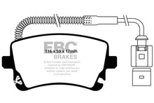 Load image into Gallery viewer, EBC Audi C6 Yellowstuff 4000 Series Rear Sport Brake Pads &amp; Premium OE Replacement Plain Discs Kit - TRW Caliper (A6 Allroad &amp; S6)
