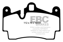Load image into Gallery viewer, EBC Audi Porsche Volkswagen Yellowstuff 4000 Series Rear Sport Brake Pads &amp; USR Slotted Discs Kit - Brembo Caliper (Inc. 4L Q7, E1 Cayenne, E1 Cayenne GTS  &amp; Touareg)
