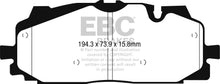 Load image into Gallery viewer, EBC Audi Volkswagen Yellowstuff 4000 Series Front Sport Brake Pads &amp; Premium OE Replacement Plain Discs Kit - Akebono Caliper (Inc. C8 A6, 4M Q7, B9 S5 &amp; Touareg)

