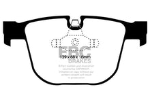 Load image into Gallery viewer, EBC BMW E60 E61 E63 E64 Yellowstuff 4000 Series Rear Sport Brake Pads &amp; Premium OE Replacement Riveted Discs Kit - ATE Caliper (Inc. 550i, 545i, 650i &amp; 645i)
