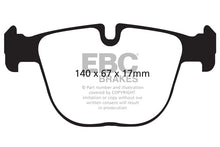 Load image into Gallery viewer, EBC BMW E71 X6 50i Yellowstuff 4000 Series Rear Sport Brake Pads &amp; Premium OE Replacement Plain Discs Kit - ATE Caliper
