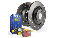 Load image into Gallery viewer, EBC BMW E81 E82 E87 E88 Yellowstuff 4000 Series Front Sport Brake Pads &amp; USR Front Slotted Discs Kit - ATE Caliper (123i &amp; 130i)
