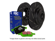 EBC Greenstuff 2000 Front Brake Pads & USR Slotted Front Discs Kit for BMW F20 F21 F22 F23 F30 F31 F32 F33 F34 F36 (ATE Caliper) - 312mm | Fits 125i 228i 320i 328i 330i 420i 428i 430i | DP22105 + USR1663