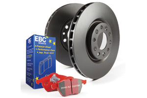 EBC BMW F30 F31 F32 F36 Redstuff Front 3000 Series Brake Pads & Plain Discs Kit (316i, 318i, 320i, 418i & 420ix)