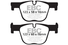 Load image into Gallery viewer, EBC BMW F30 F31 F34 F36 Yellowstuff 4000 Series Rear Sport Brake Pads &amp; USR Slotted Discs Kit - ATE Caliper (Inc. 340i, 335i, 440i &amp; 435i)
