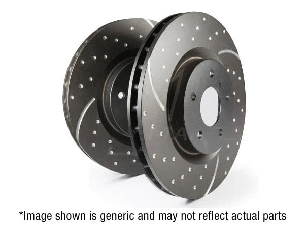 EBC BMW F30 F31 F33 F36 Slotted And Dimpled Sport Rear Brake Discs - ATE Caliper (Inc. 330i, 328i, 428i & 420i)