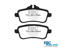 Load image into Gallery viewer, EBC Yellowstuff Rear Brake Pads DP42137R for Mercedes-Benz (TRW Rear Calipers) - A45/CLA45/GLA45 AMG, GL63, ML63, GLE63, GLS63, SLK55, SLC43 - Fits W176 C117 X117 X156 W166 X166
