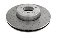 EBC Brakes 2-Piece Riveted Grooved & Dimpled Performance Rear Brake Discs 345mm - BMW 1 Series F20 F21 M135i M140i / 2 Series F22 M235i M240i - For Brembo Rear Calipers - Vented OE Replacement Pair - GD2067R