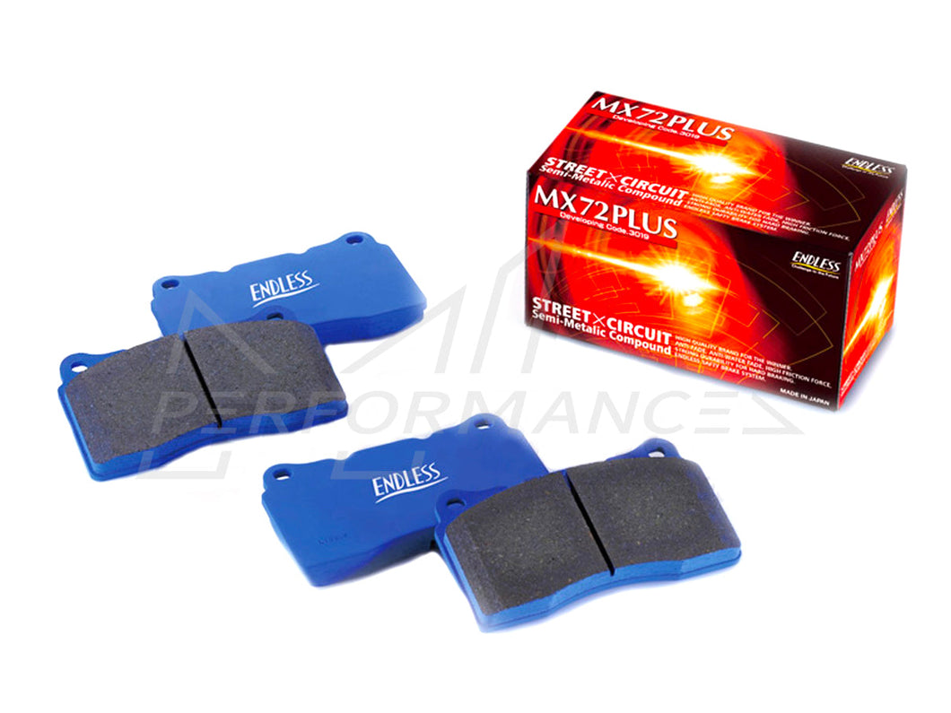 Endless BMW Toyota MX72 Plus Front Sport Brake Pads for Road Use - 348mm Discs (Inc. G42 M240iX, G30 M340i, G15 840i and A90 GR Supra)