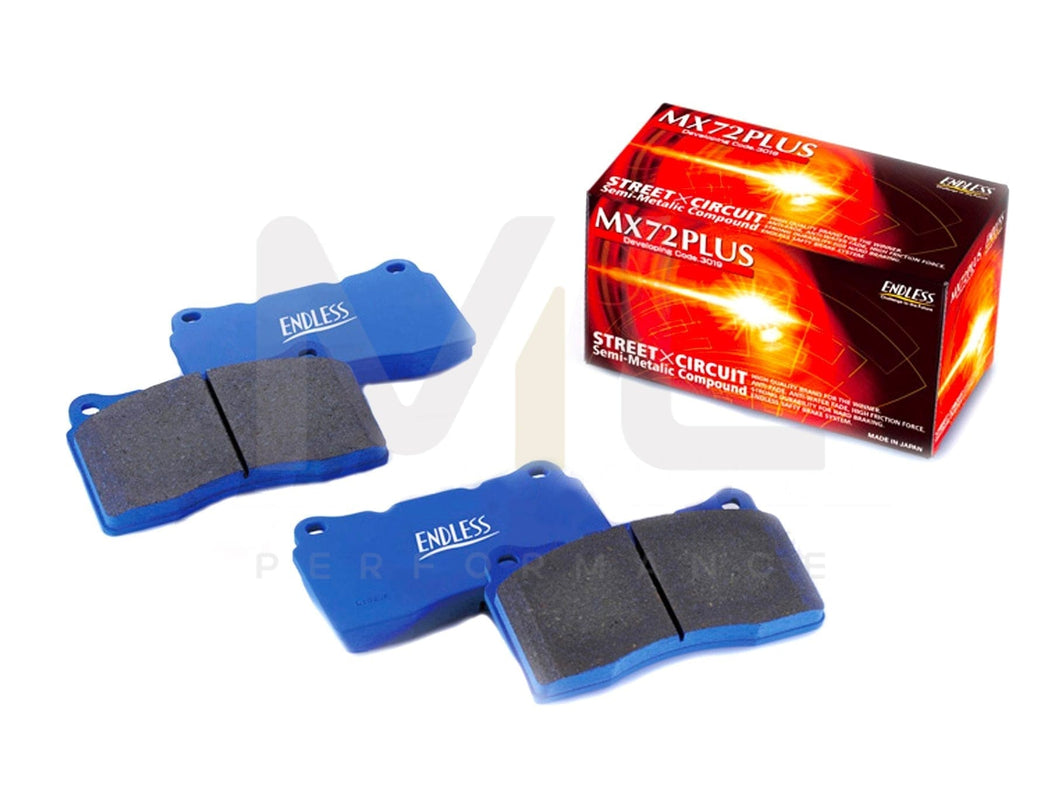 Endless BMW E82 E89 E90 E92 MX72 Plus Front Sport Brake Pads for Road Use (Inc. 1M, 335i, M3 & Z4 35i)
