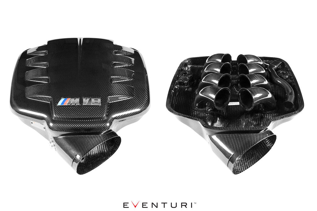 Eventuri Carbon Fibre Intake Plenum for BMW M3 E90 E92 E93 (S65 V8, E9X) - Gloss Carbon