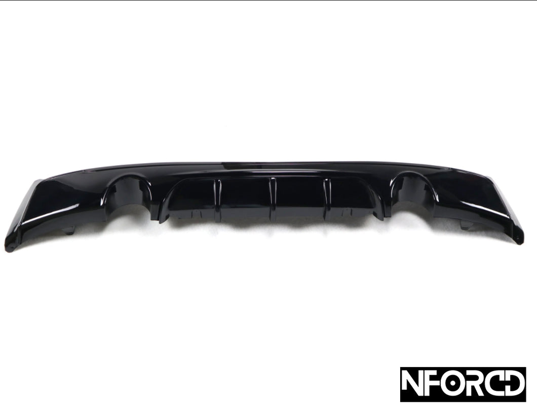BMW REAR DIFFUSER for F22 F23 M SPORT M235 DUEL TIP EXHAUST GLOSS BLACK