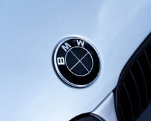 Load image into Gallery viewer, Full Gloss Black Carbon effect Badge Emblem Over lays BMW
