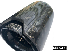 Load image into Gallery viewer, BMW Exhaust tips Forged Carbon Fiber - Black
