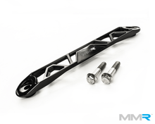 Load image into Gallery viewer, Mini F56/F55/F54 Clubman Front Underbody Chassis Brace (2013+) - CNC Billet T-6061 Aluminium, Gloss Black - Bolt-On Handling Upgrade &amp; Exhaust Clearance - Fits Cooper, Cooper S, SD, JCW
