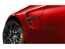 Load image into Gallery viewer, Genuine BMW M4 F82 F83 M Performance Gloss Black Fender Grille Left - Side Vent Air Breather Side Gill OEM 51148068585 (2013+)
