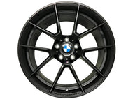 Genuine BMW M Performance 763M Y-Spoke 20 inch Rear Wheel Matte Black 20x10 ET40 - Fits F80 M3, F82/F83 M4 - OEM Replacement Rim 36118053423