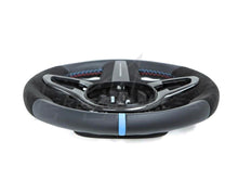 Load image into Gallery viewer, Genuine BMW M Performance Steering Wheel Kit for F90 M5 - Alcantara, Carbon Fibre (Carbon Fiber) Trim &amp; Paddle Shifters, Blue Centre Stripe - OEM 32302455277
