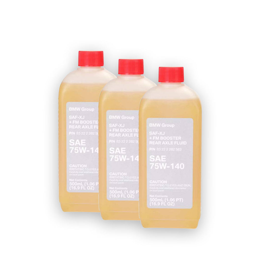 Genuine BMW SAF-XJ Booster Differential Oil 1.5L Kit (3x500ml) - OEM 83222282583 - E82 1M, E90/E92/E93 M3, Z4 M E85/E86