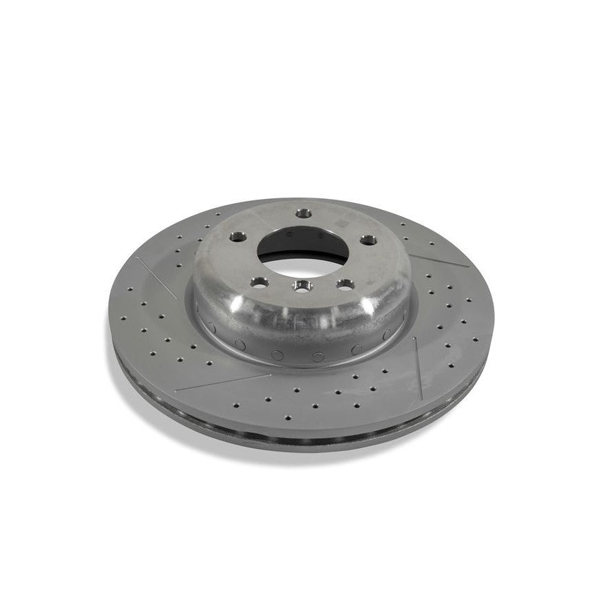 Genuine BMW 1 Series & 3 Series Front Brake Disc 338x26mm Perforated & Ventilated (E82 E88 E90 E91 E92 E93) - Fits 130i 135i 328i 330i - OE Part 34116786392