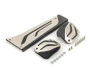 Genuine BMW M Performance Stainless Steel Pedal Set – Manual LHD – OEM Pedal Covers for F10 F20 F30 F31 F32 F33 F36 G30 G31 | 1 2 3 4 5 6 Series, M2 M3 M4, X1 X3 X4 – Part No. 35002232276 | Fits 320i 530i 640i