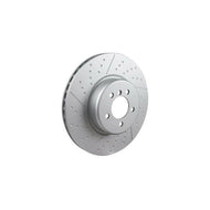 Genuine BMW Front Brake Disc (Rotor) 370x30mm Dimpled & Slotted Vented (2-Piece) - F20 F21 F22 F23 F30 F31 F34 F32 F33 F36 - For BMW Performance Calipers & 18in Wheels - Fits 120d 230i 335i 440i - OEM 34106797603
