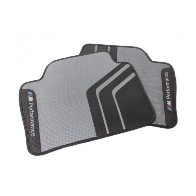 Genuine BMW M Performance Rear Floor Mats for F30 F31 F36 F80 | 3 Series & 4 Series Gran Coupe, M3 | Fits 330i 335i 340i 440i | LHD/RHD | OEM Set of 2 | 51472409932