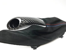 Load image into Gallery viewer, Genuine BMW M Performance Carbon Fibre &amp; Alcantara Parking Brake/Handbrake Handle with Gaiter/Boot LHD - F80 M3, F82 M4, F83 M4 (2013-2018) OEM 34402358363
