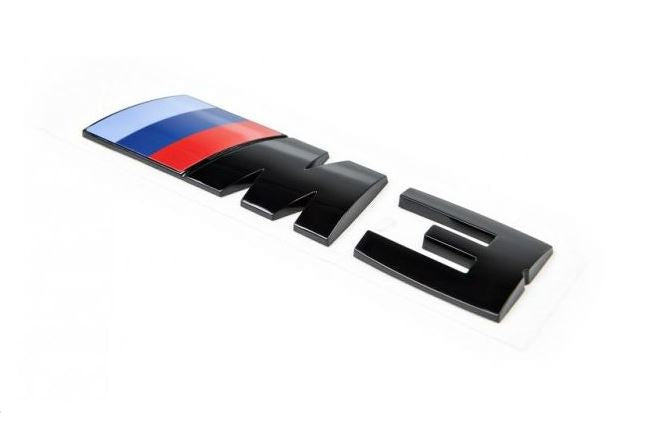 Genuine OEM BMW F80 M3 Black Rear Boot/Trunk Badge Emblem – Black M3 Rear Badge 51148068580