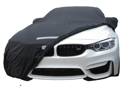 Genuine BMW M4 F82 Coupe & F83 Convertible M Performance Indoor Car Cover – OEM Tailored Fit Black, Breathable Soft Lining – Part 82152475222