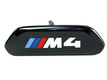 Load image into Gallery viewer, Genuine BMW M4 F82 F83 Seat Backrest Trim Cover - Gloss Black with Illuminated M Emblem | OEM Fit 2013-2019 Coupe/Convertible (LCI/GTS) | P/N 52109503039 | Driver or Passenger
