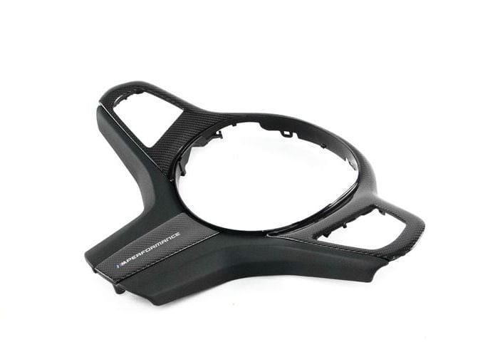 Genuine BMW F90 F91 G05 G06 G30 M Performance Carbon & Leather Steering Wheel Cover For Models With Heating and Driving Assistant Plus (Inc. M550ix, X3 M, M5 & M8)
